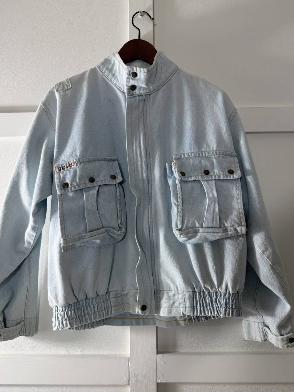 Club JB Vintage Light Blue Men's Denim Chore Jacket - Size S